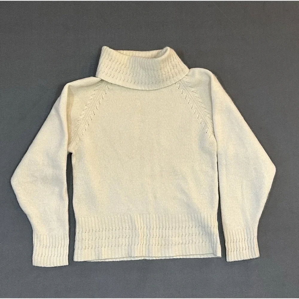 Vintage Jane Neal Tanner Sport Lambswool Angora Blend Sweater Womens 80s Size S